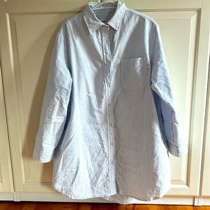 Province of Canada Oxford stripe shirt dress XL